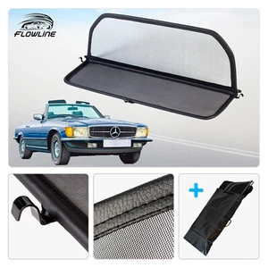 Windabweiser für Mercedes SL R107 2-Sitzer (1971-1989) - zusammenklappbar - schwarz - Bild 1 von 6