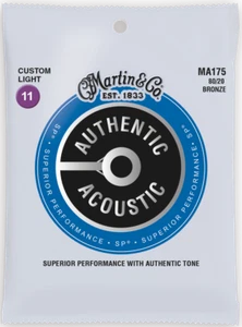Martin Authentic Acoustic SP 11-52 CT Light 80/20 Cuerdas de guitarra acústica de bronce - Imagen 1 de 1