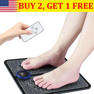 Electric Foot Massager Pad Muscle Stimulator Blood Circulation Mat with Remote - Picture 1 of 12