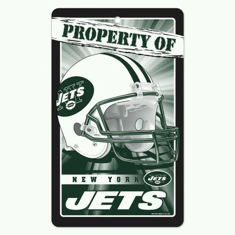 NEW YORK JETS "PROPERTY OF" SIGN FREE SHIPPING! Durable Poster Cover