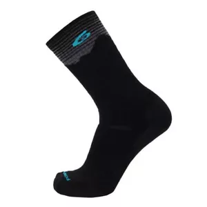 Point6 2570 Hiking Peak Light Crew Under Foot Socks, Black - Picture 1 of 3