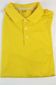 Camisa polo de golf Adidas para hombre talla XL amarilla climalite ajuste clásico - Imagen 1 de 5