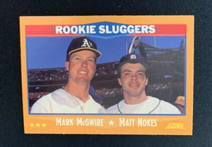 1988 Score Rookie Sluggers - Mark McGwire/Matt Nokes Baseball Trading Card #648 - Picture 1 of 2