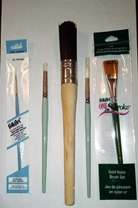 FolkArt Paint Brush -Plaid, Dewberry, Golden Taklon, One Stroke & Others - Bild 1 von 21