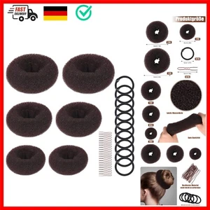 Haar Donut Set, Haarschmuck, Duttkissen, Dutt Kissen Donut Haarknoten Maker-S... - Bild 1 von 10