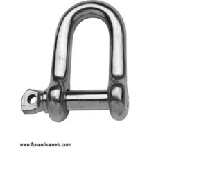Grillo acciaio inox AISI 316 lucidato di tipo rinforzato da 6 fino 16mm FORGIATO - Foto 1 di 7