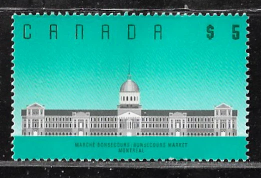 Canada Stamps — 1990, Architecture: Bonsecours Market #1183 — MNH - Image 1 of 1