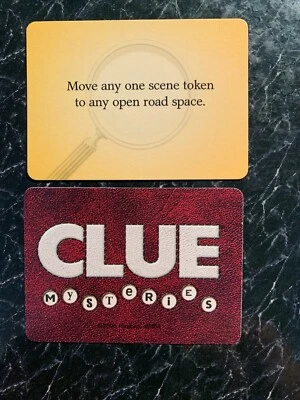 Clue Mysteries CARD Move Any One Scene Token Game Replacement Piece / Part 2005 - Image 1 of 2