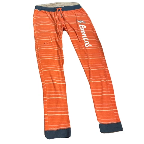 Denver Broncos NFL Women's Pajama Bottoms Sleepwear Size Large Elastic Waist Cover