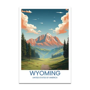 Wyoming, USA - Travel Poster - Picture 1 of 6