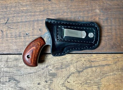 LOST RIVER LEATHER NAA IWB Black Leather Holster for .22 Pug