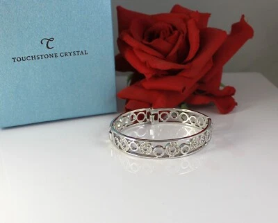 Touchstone Crystal Swarovski Retired NIB Bracelet   CAT RESCUE - Imagem 1 de 2