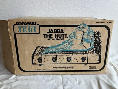 De colección 1983 Star Wars ROTJ Jabba The Hutt Juego Línea Sears Arte Caja Solo Raro Foto 1 de 4