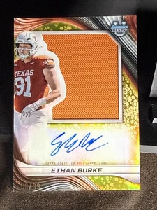 2024 Bowman U Ethan Burke RPA Auto Relic Gold /99 Texas Longhorns RC - Picture 1 of 2