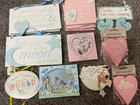 Wholesale JOB LOT x 26 New Baby Plaques - For Hampers, Nursery Baby Shower NEW