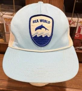 Vintage Sea World Trucker Mesh Mütze Cap 80er Freizeitpark - Bild 1 von 6