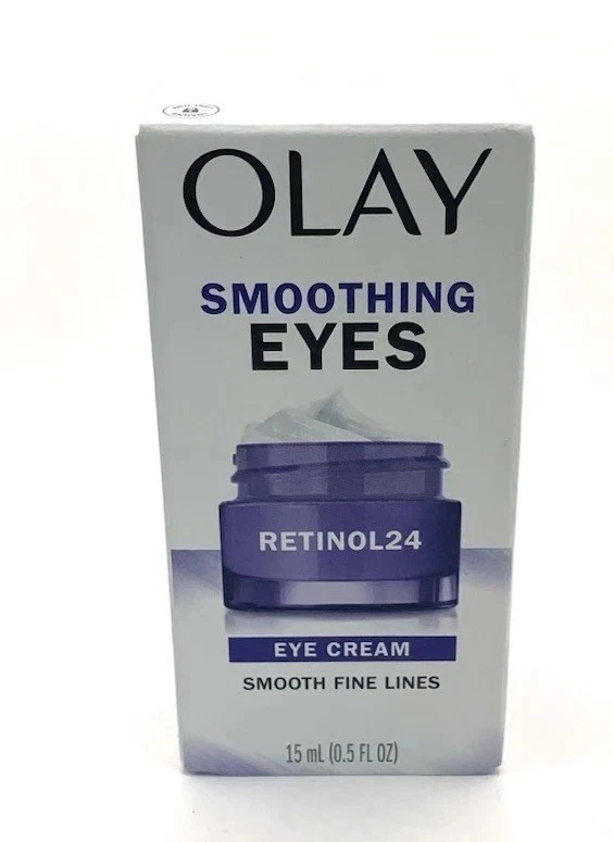 OLAY Smoothing EYES Retinol 24 Eye Cream Smooth Fine Lines  0.5oz FREE SHIPPING - Image 1 of 1