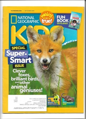 National Geographic Kids Magazine September 2020 - Super-Smart Animal Issue - Image 1 of 2