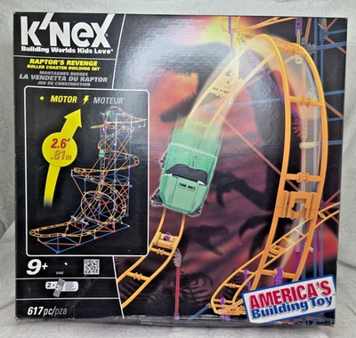 K’Nex Raptor’s Revenge Roller Coaster Building Set *Complete Set*  #51432 🔥NOS - Image 1 of 4