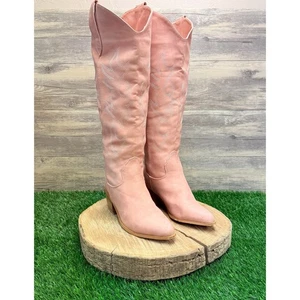 Billini Women - Size 6 - Rose Tall Shaft Faux Leather Cowboy Boots - Picture 1 of 12
