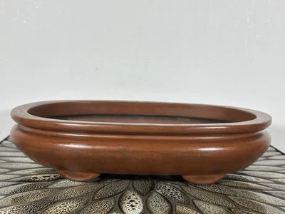 "Bolso japonés Tokoname de segunda mano estilo bonsai olla Yamaaki - 11,75"" por 8""" Foto 1 de 4