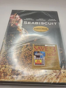Seabiscuit DVD Jeff Bridges Widescreen New Factory Sealed - Foto 1 di 4
