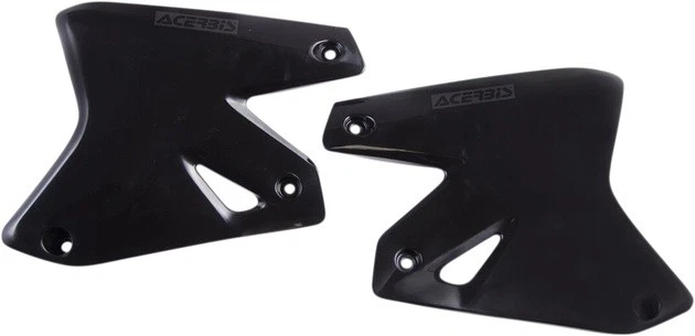 Cubiertas de radiador Acerbis negras #2043680001 para Suzuki/Kawasaki DR-Z400E/KLX400R Foto 1 de 1