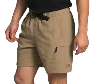 Pantalones Cortos The North Face Para Hombre Pequeños Beige Clase V Cinturón 6.5" Nylon Elástico Senderismo - Imagen 1 de 9