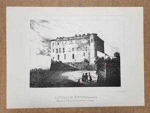 Castello di Vinchio Asti Monarchia di Savoia Enr. Gonin F.lli Doyen Reprint - Bild 1 von 1
