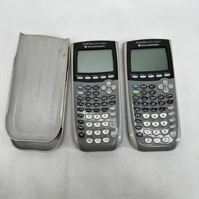 Texas Instruments TI-84 Plus Silver Edition Graphing Calculators Lot 2 Parts - Image 1 of 4