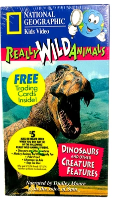 National Geo Kids Video Dinosaurs & Creatures VHS (1995) NEW SEALED WATERMARK - Image 1 of 4