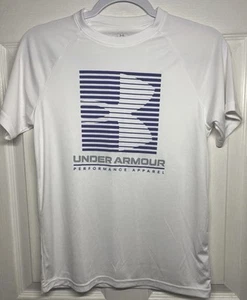 White Under Armour Performance Apparel Size Youth Large - Picture 1 of 5