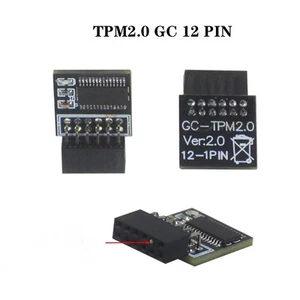 New 12 Pin TPM 2.0 Module Securely Encryption Keys PC System For GIGABYTE GC - Afbeelding 1 van 6