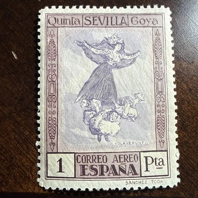 Selo de correio aéreo da Espanha, 1930, sc#C28, perfeito estado VLH - Imagem 1 de 2