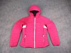 Eddie Bauer Jacket Girls Large 14 16 Pink Down Puffer Coat First Ascent Youth