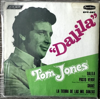 Tom Jones, Dalila, 1968 Mexican 7" EP PS, Ballad Pop Foto 1 de 4