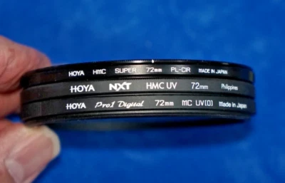 HOYA 72MM CIRCULAR POLAZIER AND UV FILTER SET OF 3 - Image 1 of 2
