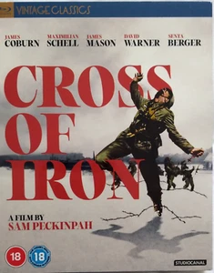 CROSS OF IRON (SAM PECKINPAH, 1977) BLU-RAY 2-DISC & SLIPCASE, 2023 RESTORATION - Picture 1 of 2