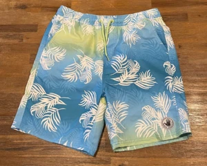 Boys size 16 Body Glove Palm print  beach swim shorts inner net briefs NEW 611 - Picture 1 of 6