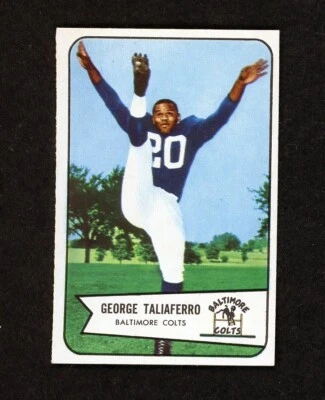 1954 Bowman Football #50 George Taliaferro Baltimore Colts One Owner NR-MT- - Image 1 of 2