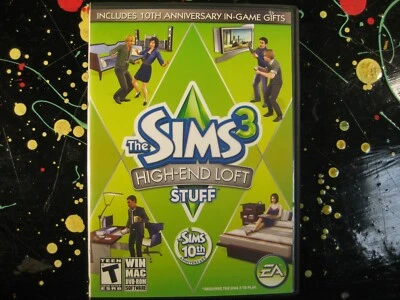 The Sims 3 High End Loft Stuff WinXP PC CDROM People Sim Game Expansion Pack - Image 1 of 3
