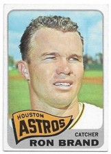 RON BRAND 1965 Topps Baseball card #212 Houston Astros EX+