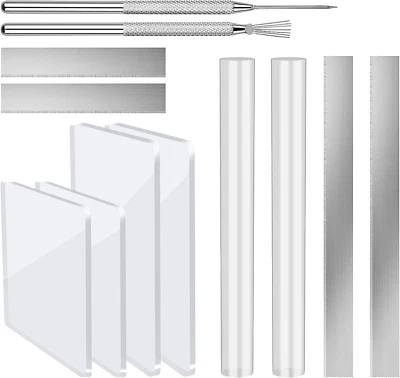 Juego de herramientas de arcilla polimérica de 12 piezas - cortadores, rodillos y cuchillos para tallar para joyería hágalo usted mismo Foto 1 de 4