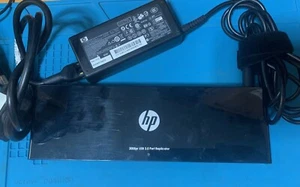 HP 3005pr USB 3.0 Port Replicator with HP Power Supply - Picture 1 of 6