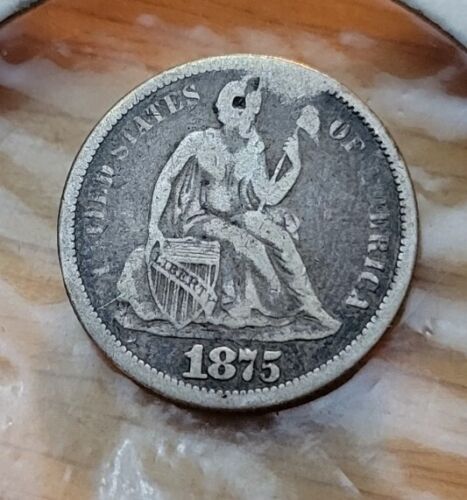 1875 Seated Liberty Dime