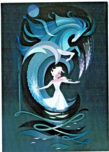 Tarjeta postal de Elsa de Nokk Frozen 2 de WonderGround Gallery de los parques de Disney por Brittney Lee - Imagen 1 de 12