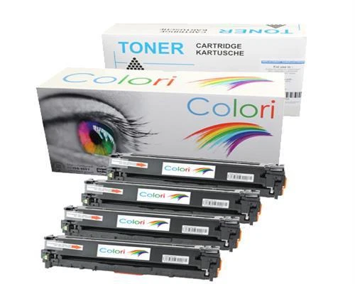ABC Set 4x Toner (je 1x BK,C,M,Y) für HP Laserjet Pro CM1415fn CM 1415fn 1415 fn
