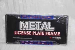 Florida Football metal license plate frame chrome stockdale 53133 - new - Picture 1 of 1