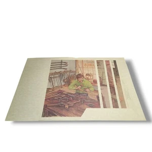 Impresión a color 11"X14" 1936 Bicentenario 1976 Early American Craftsmen - Imagen 1 de 8