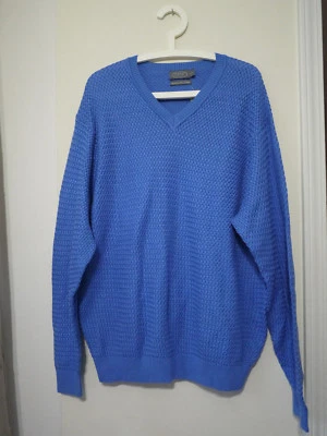 NWT New Talbots Mens Blue V-Neck Sweater Top size XL - Image 1 of 4